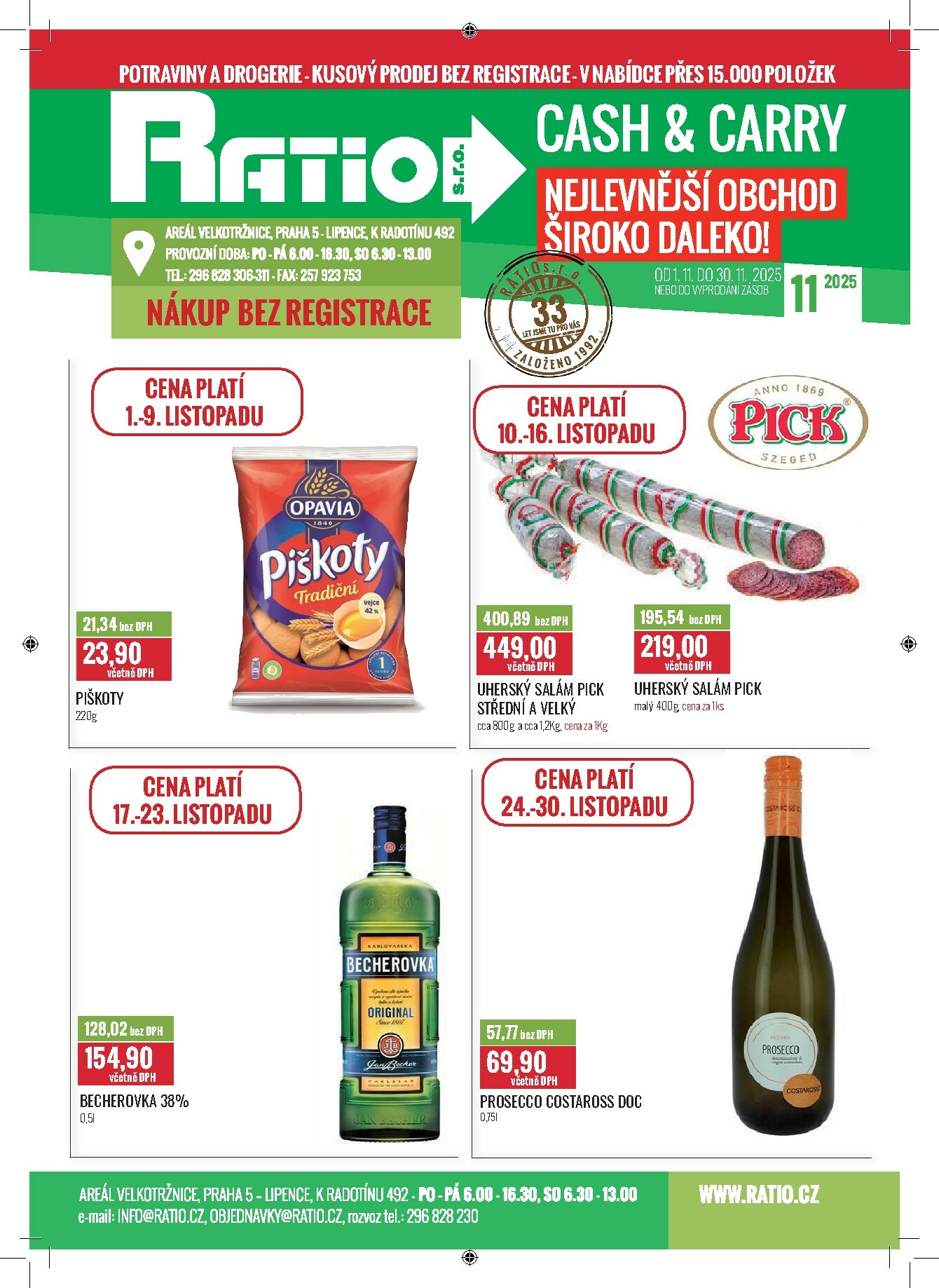 ratio - Aktuální leták Ratio od 01.11. do 30.11.