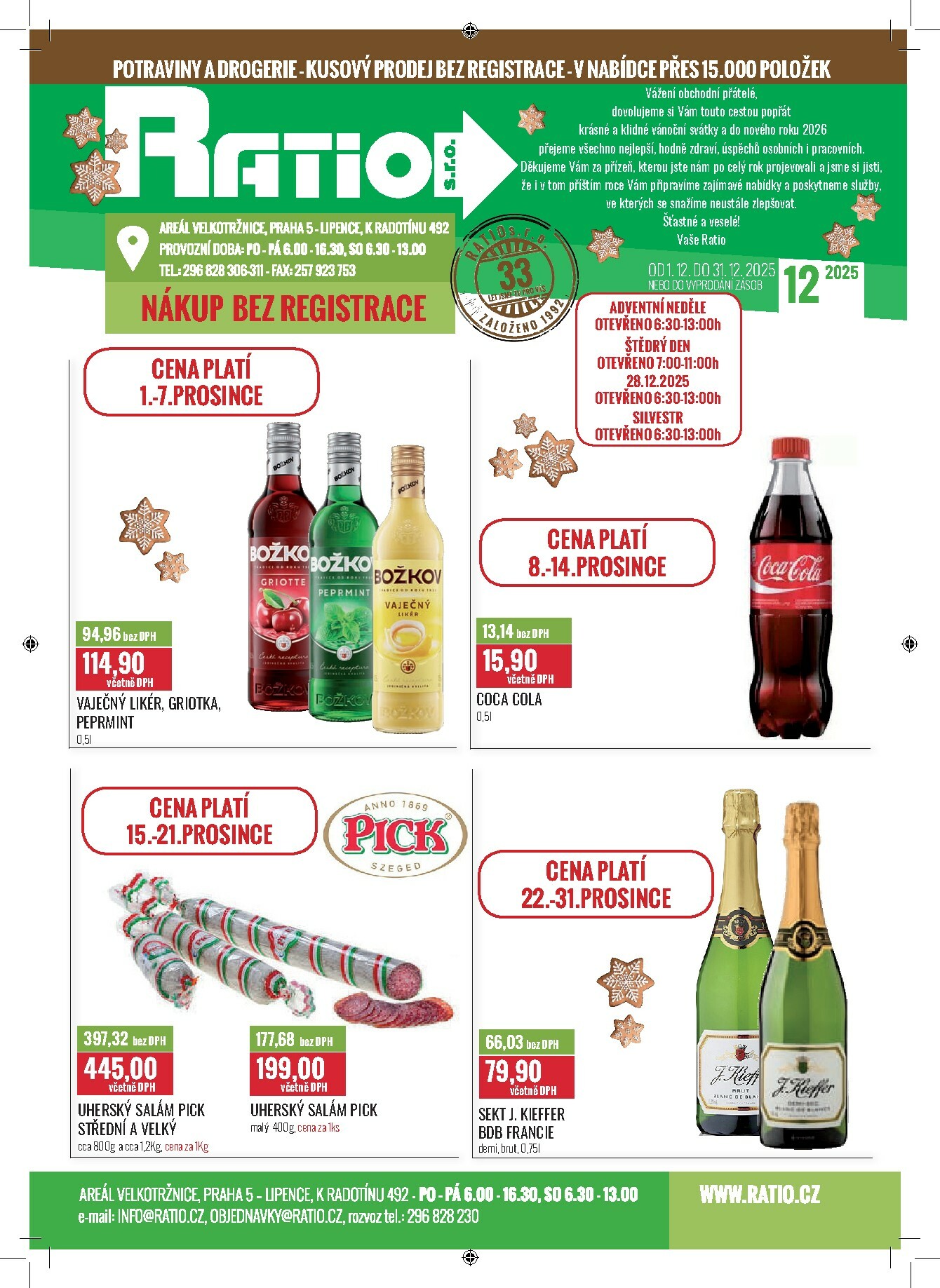ratio - Aktuální leták Ratio od 01.12. do 31.12.