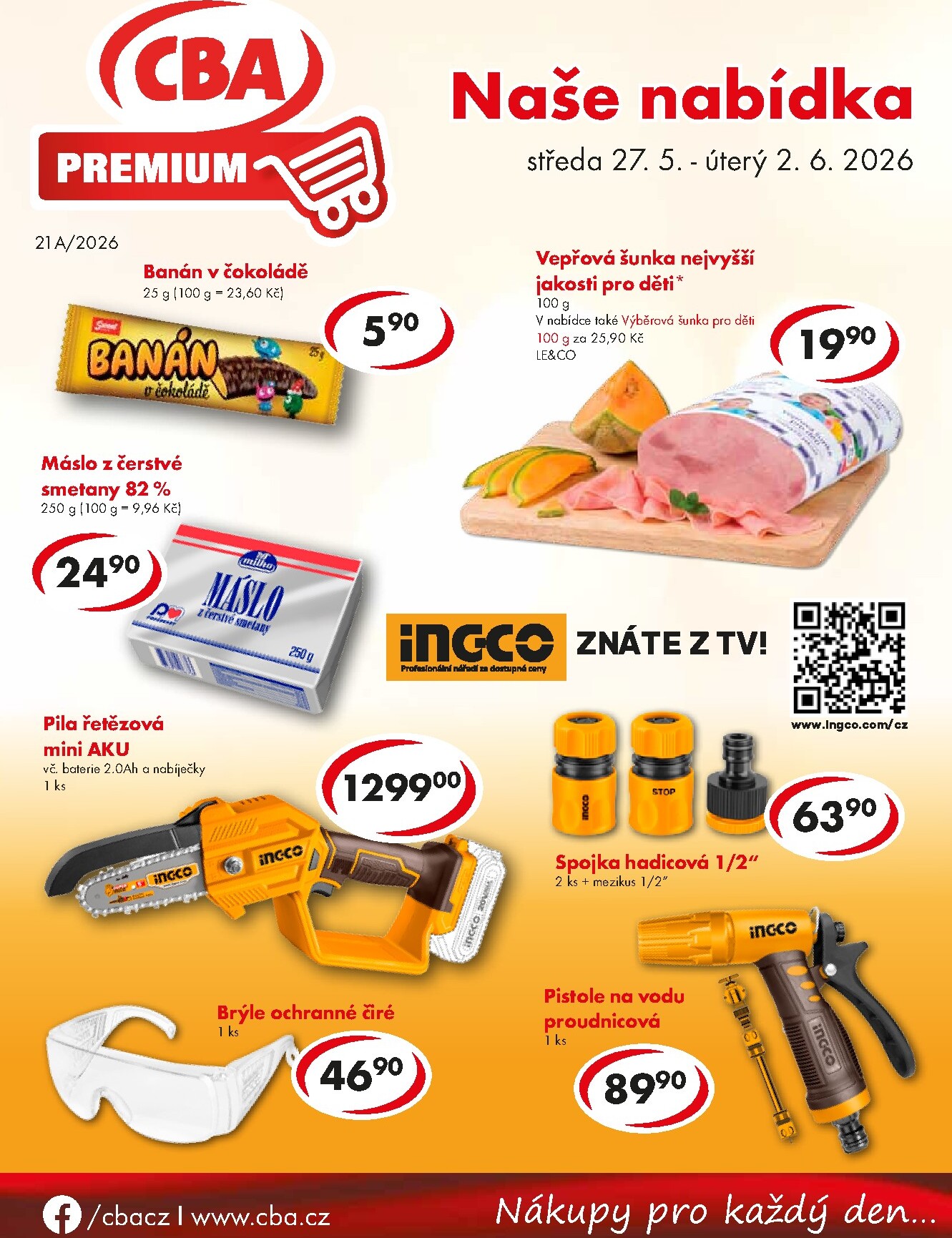 cba - Aktuální CBA Premium leták platný od středy 27.05.2026 do úterý 02.06.2026