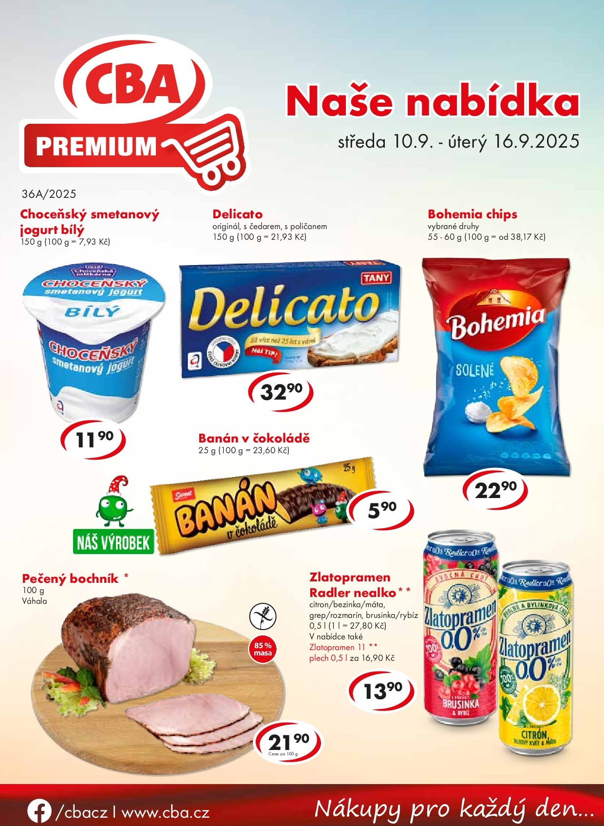 cba - Leták CBA Premium od 10.09. do 16.09.