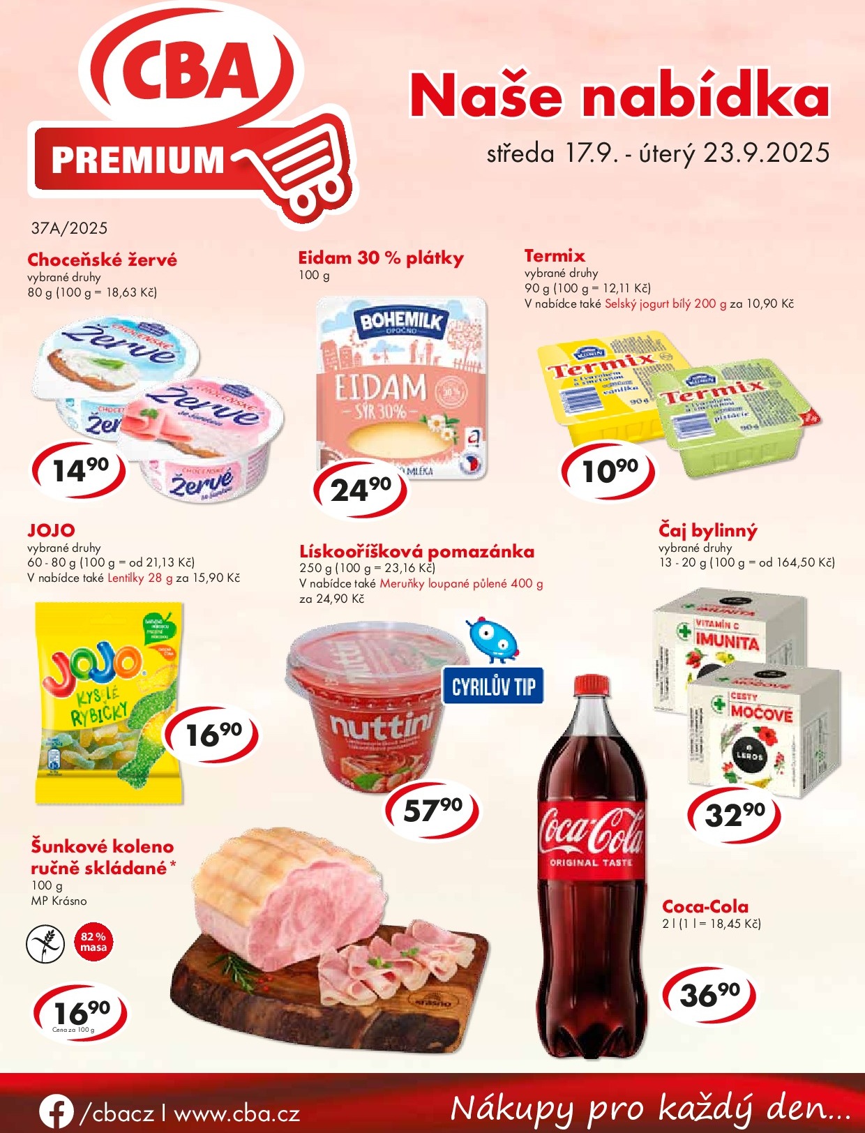 cba - Leták CBA Premium od 17.09. do 23.09.
