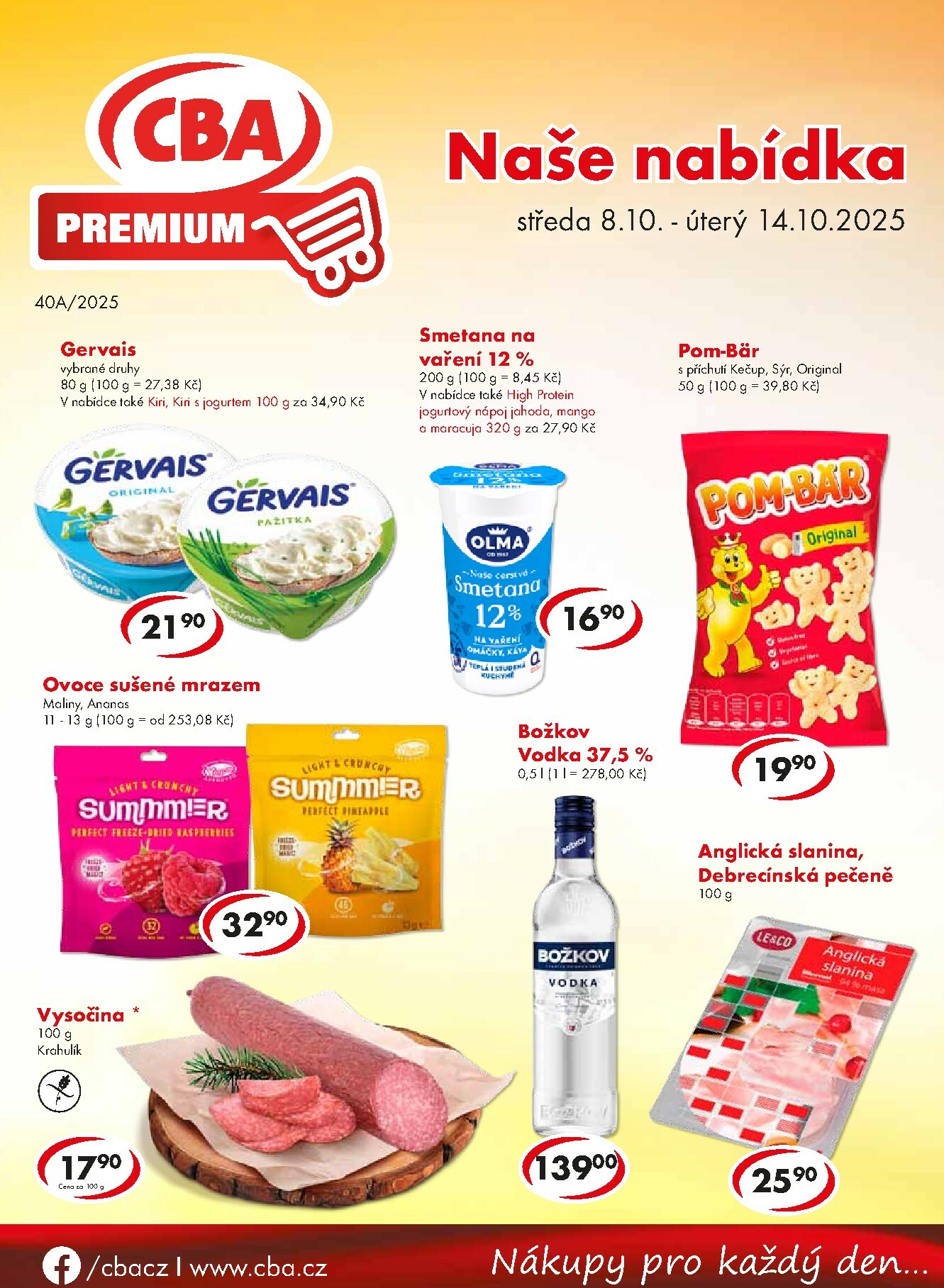 cba - Aktuální leták CBA Premium od 08.10. do 14.10.