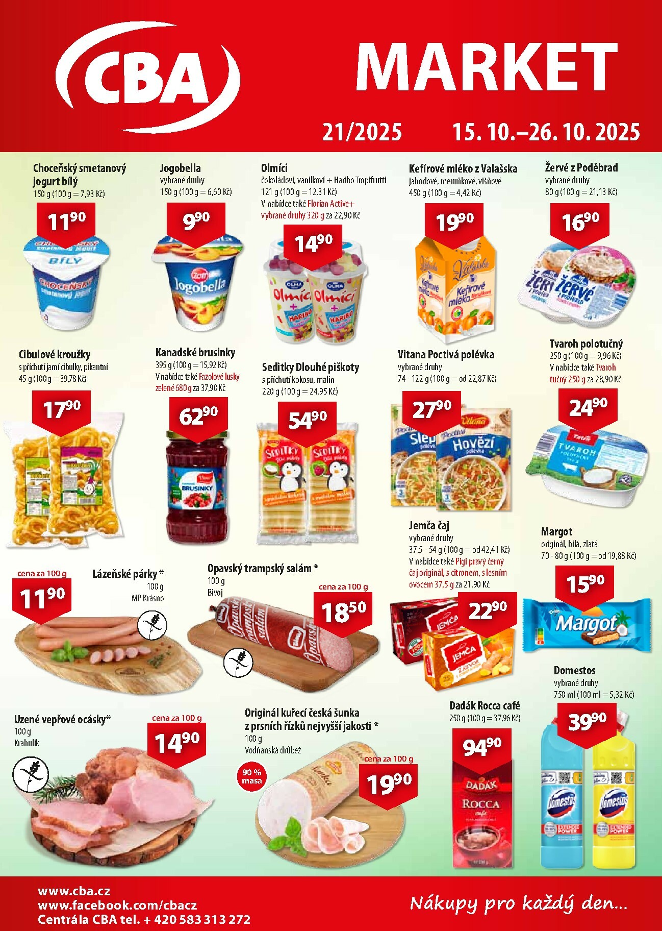 cba - Aktuální leták CBA Market od 15.10. do 26.10.