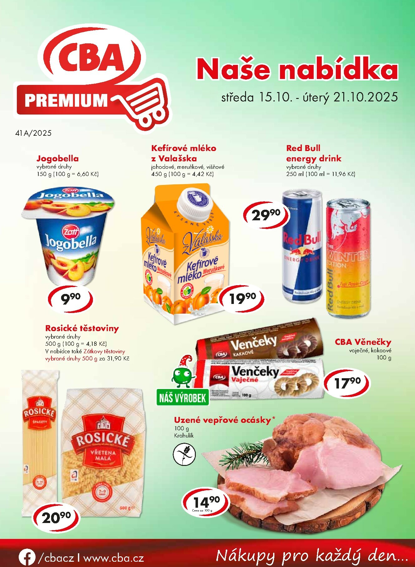 cba - Aktuální leták CBA Premium od 15.10. do 21.10.