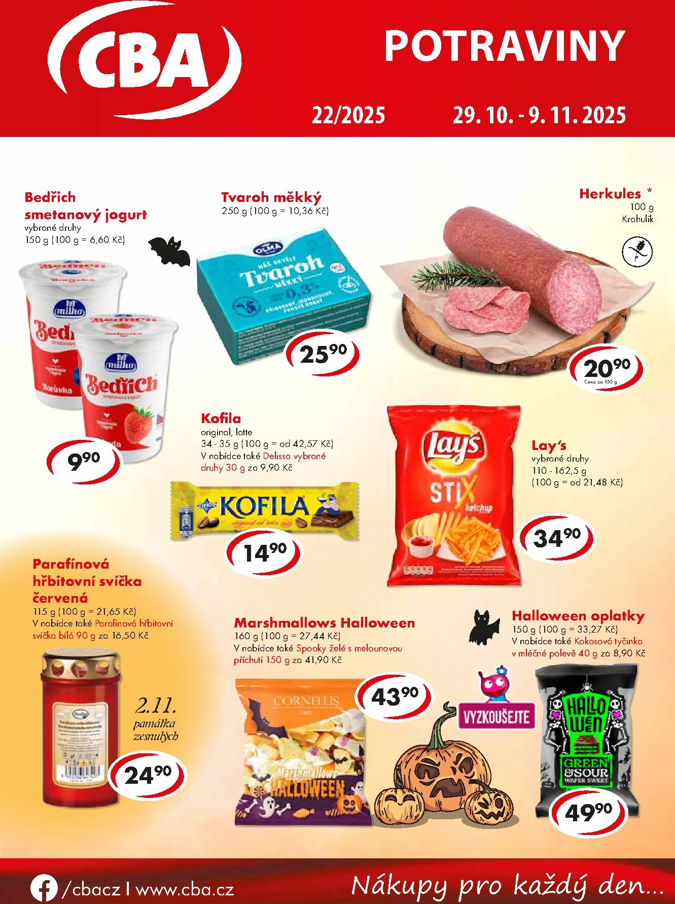 cba - Aktuální leták CBA - Potraviny od 29.10. do 09.11.