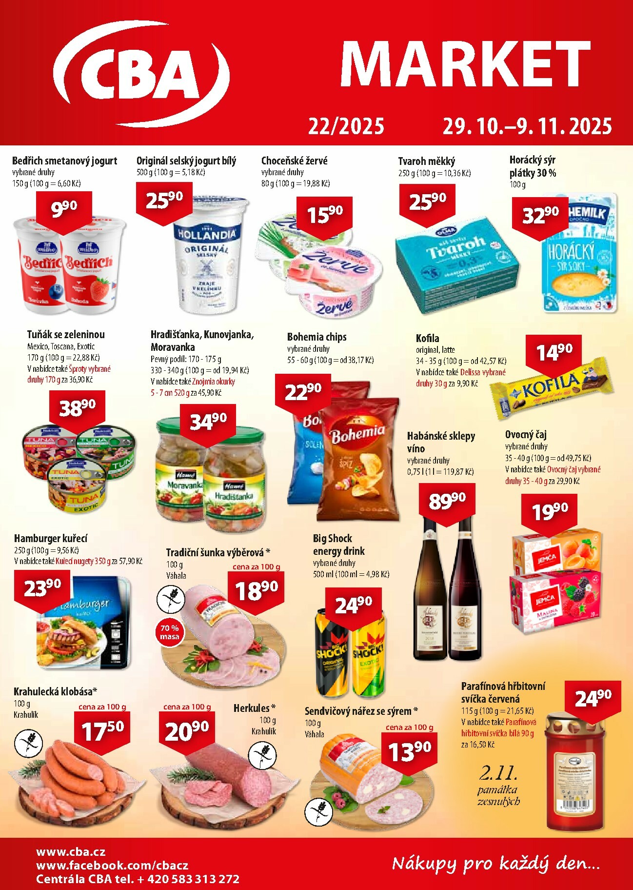 cba - Aktuální leták CBA Market od 29.10. do 09.11.