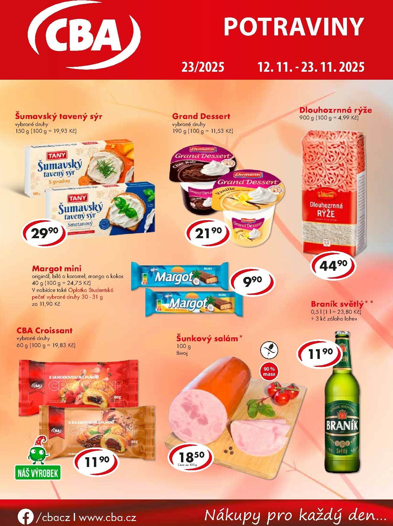 cba - Aktuální leták CBA - Potraviny od 12.11. do 23.11.