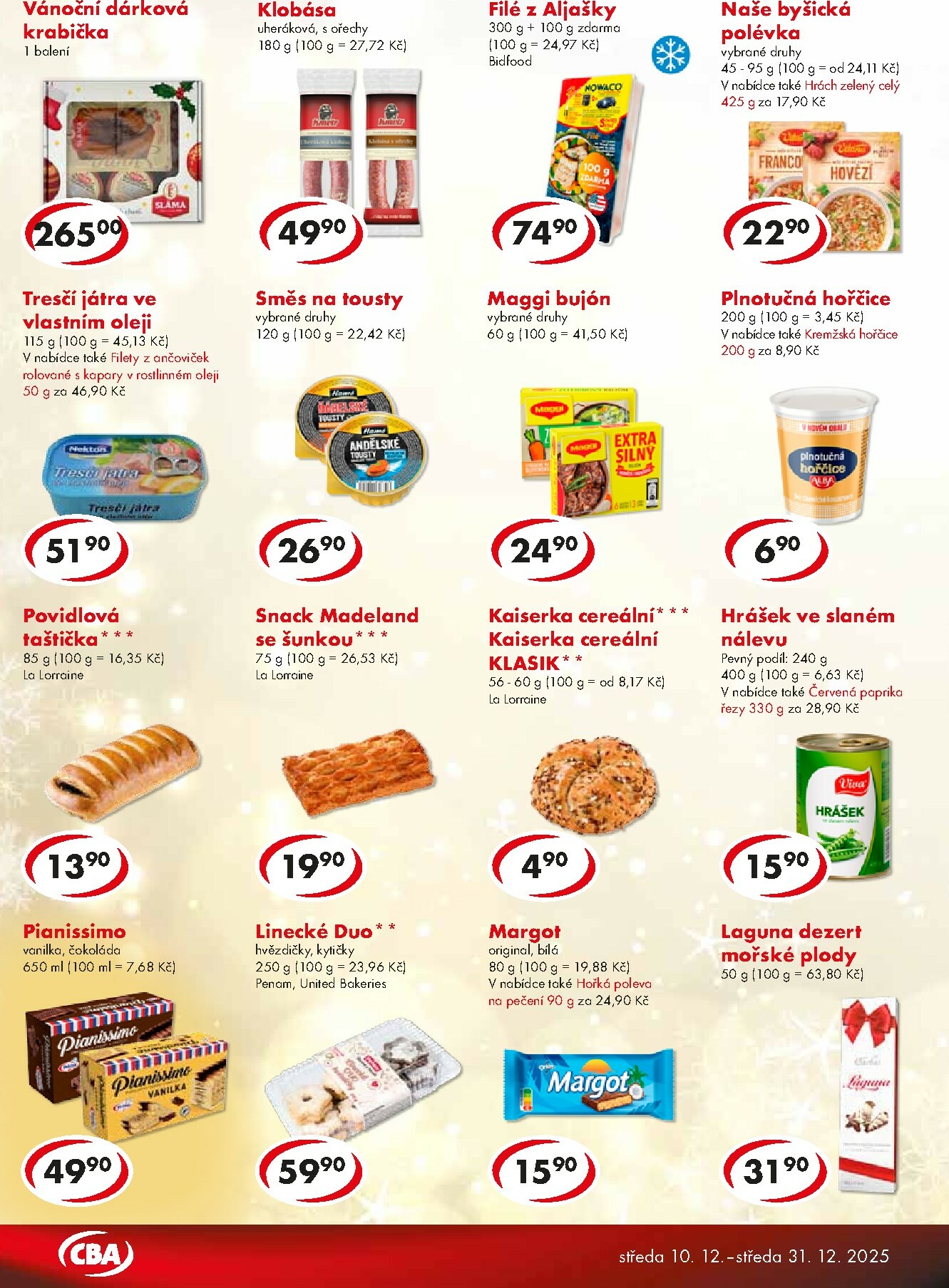 cba - Aktuální leták CBA - Potraviny od 10.12. do 31.12. - page: 4
