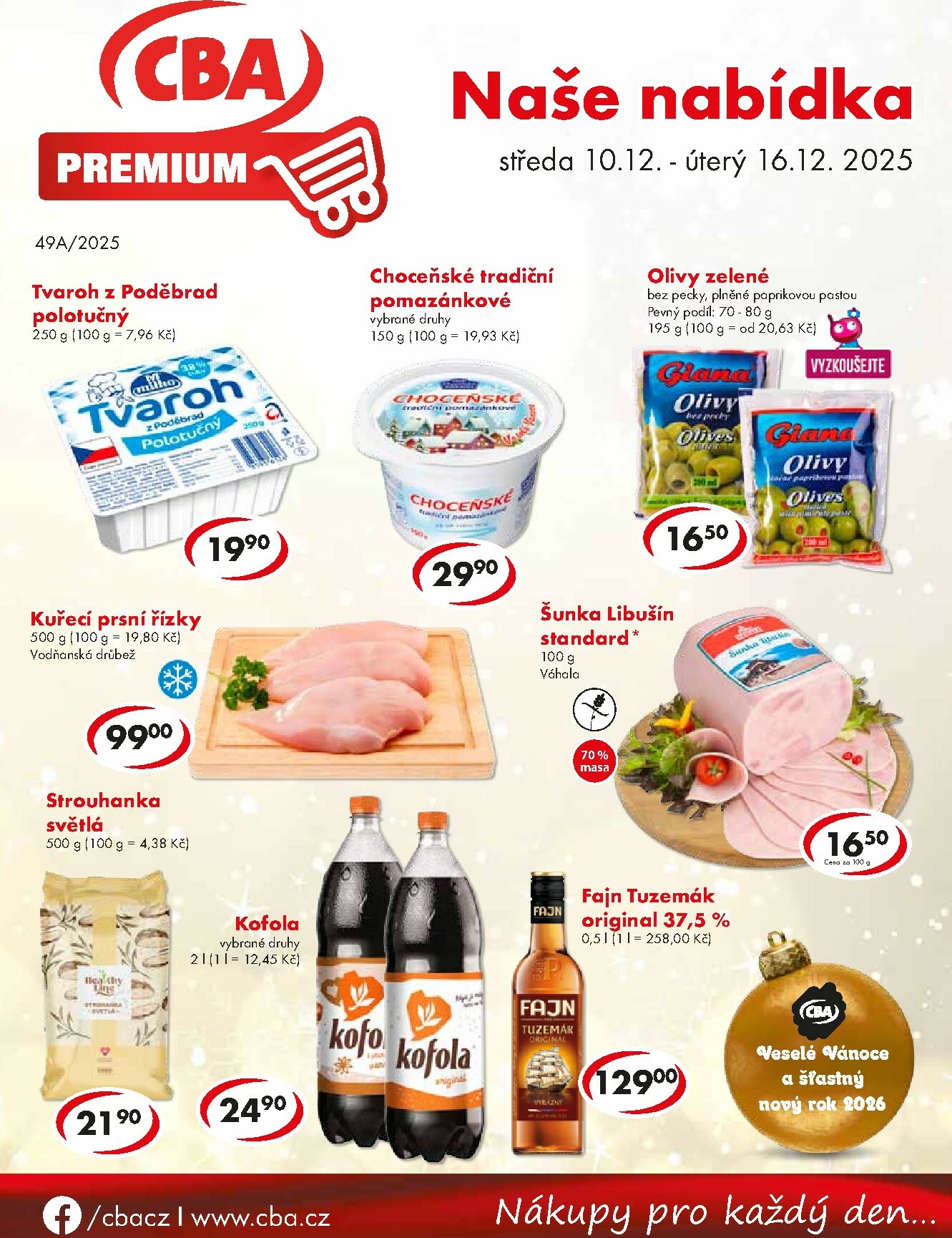 cba - Aktuální leták CBA Premium od 10.12. do 16.12.