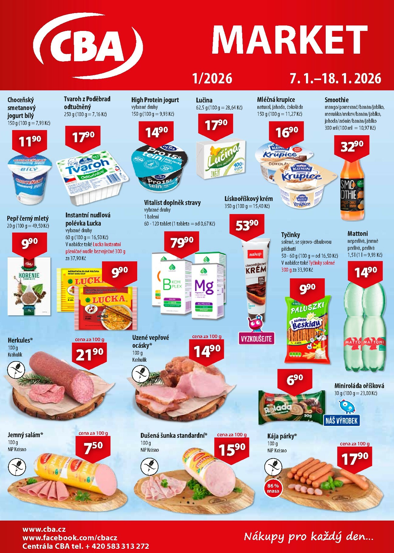 cba - Aktuální leták CBA Market od 07.01. do 18.01.