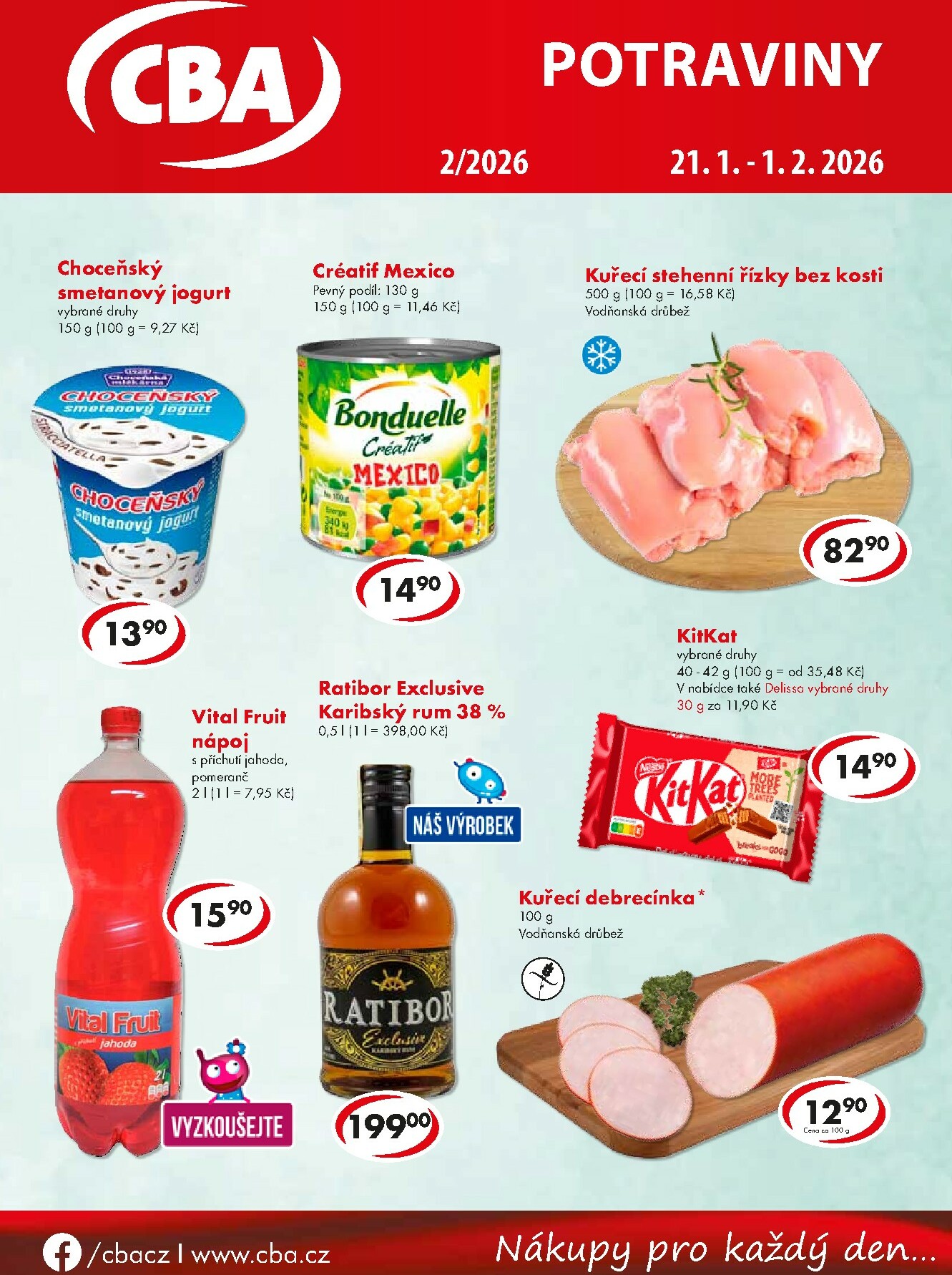 cba - Aktuální leták CBA - Potraviny od 21.01. do 01.02. - page: 1