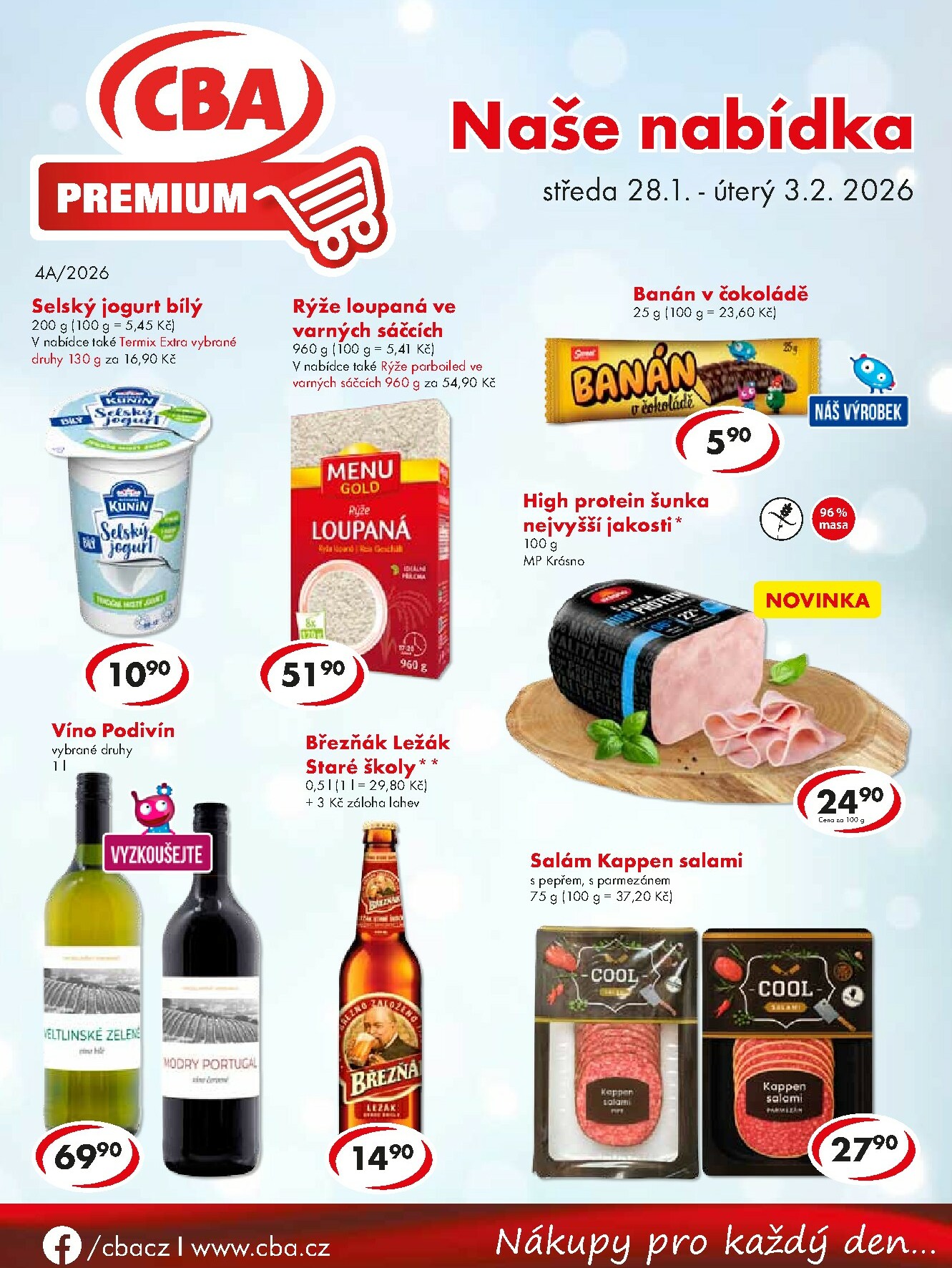 cba - CBA Premium leták platný od středy 28.01.2026 do úterý 03.02.2026