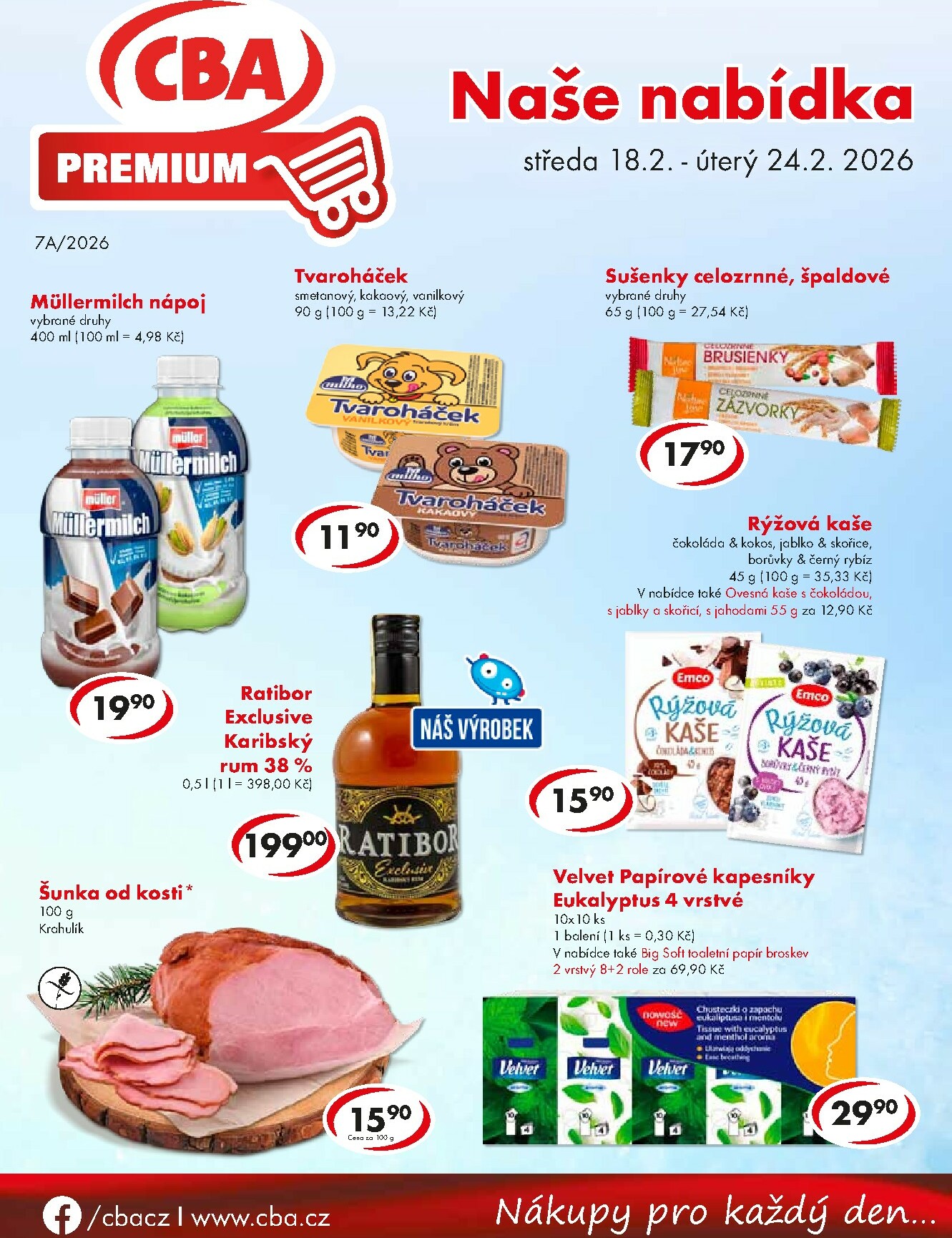 cba - CBA Premium leták platný od středy 18.02.2026 do úterý 24.02.2026