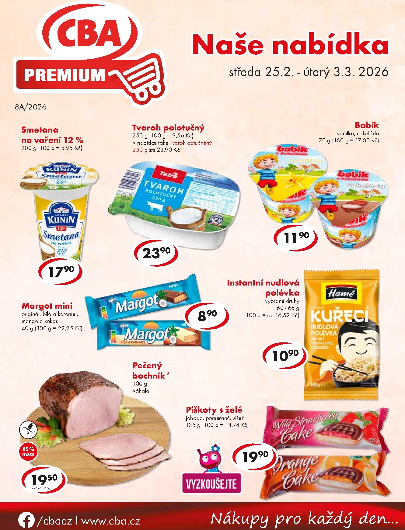 cba - CBA Premium leták platný od středy 25.02.2026 do úterý 03.03.2026