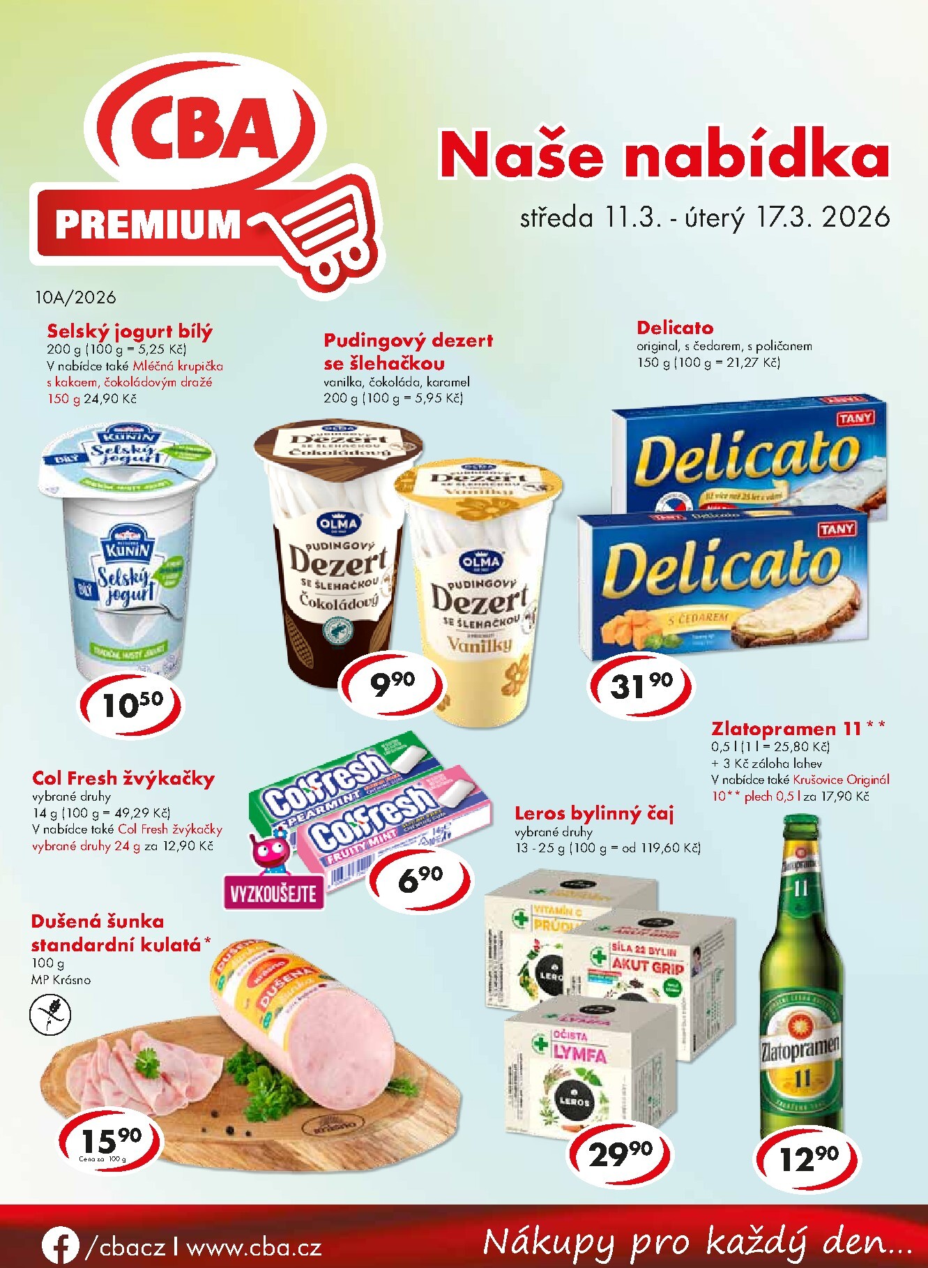 cba - CBA Premium leták platný od středy 11.03.2026 do úterý 17.03.2026