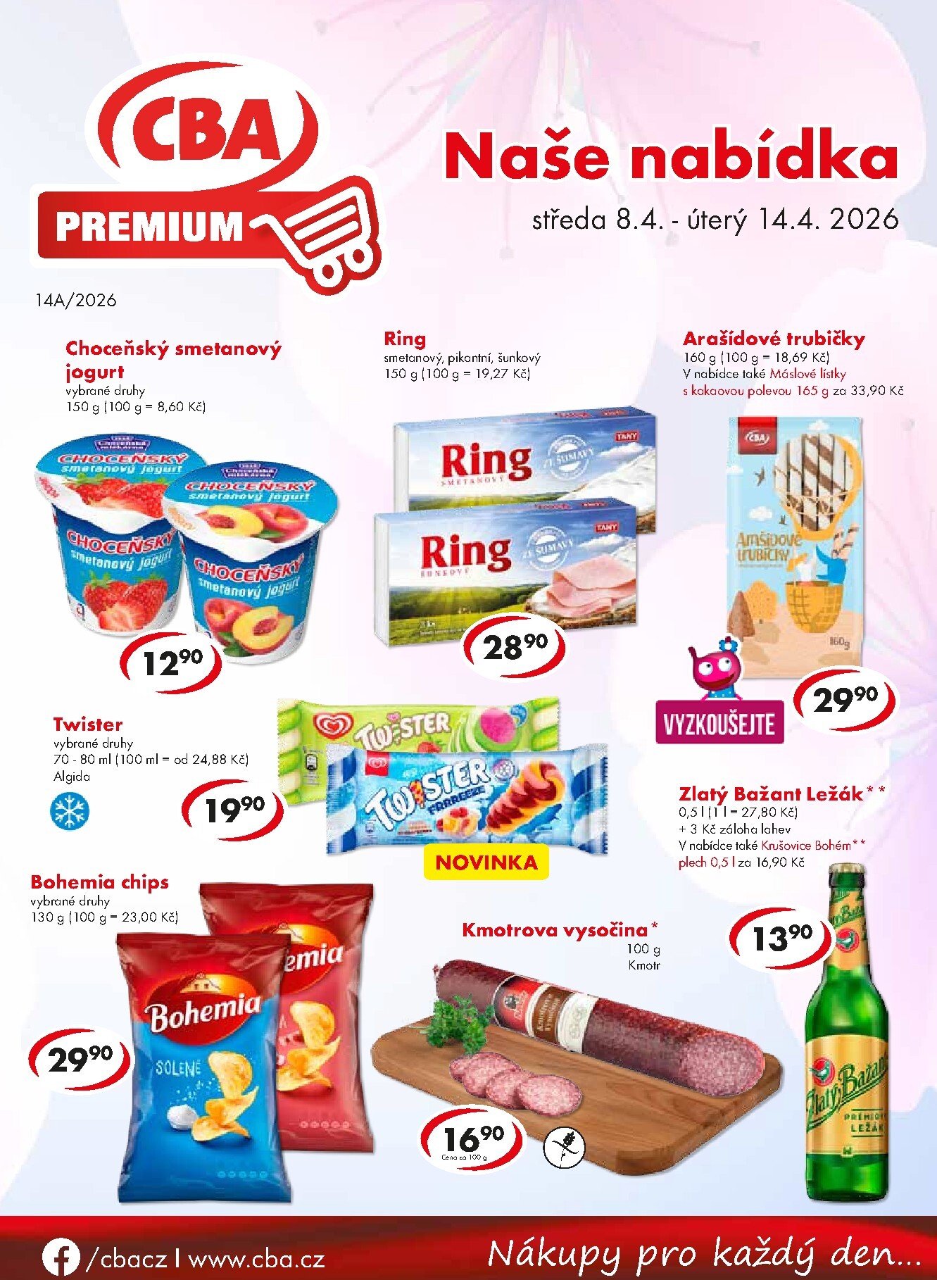 cba - Aktuální CBA Premium leták platný od středy 08.04.2026 do úterý 14.04.2026
