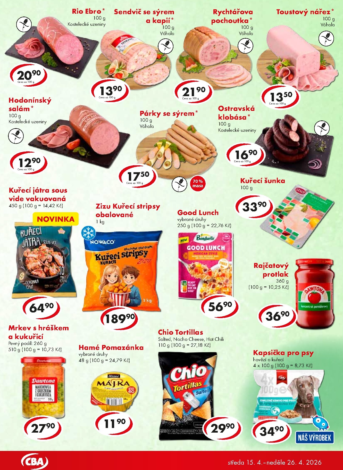 cba - Aktuální CBA - Potraviny leták platný od středy 15.04.2026 do neděle 26.04.2026 - page: 3