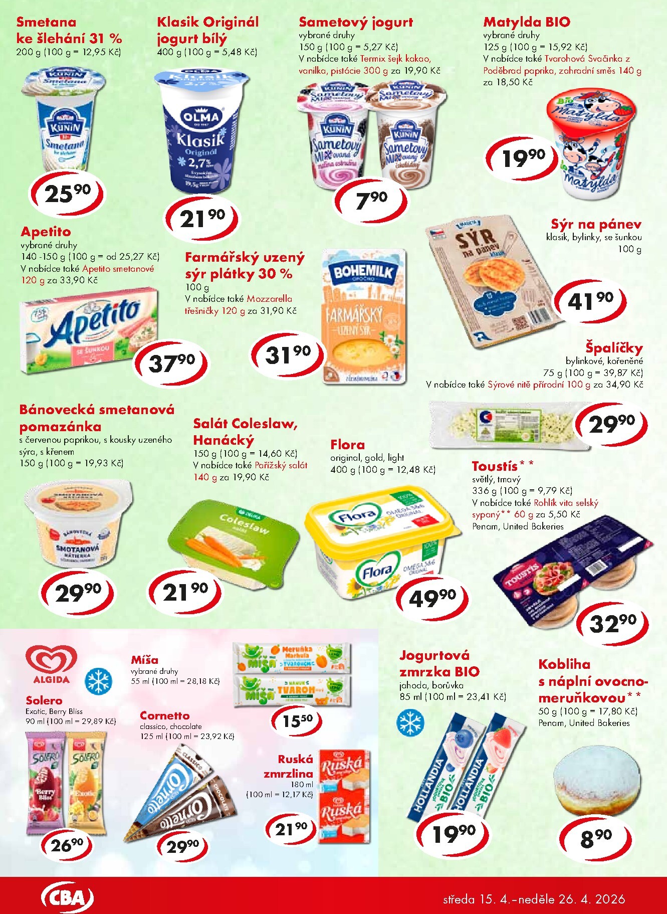 cba - Aktuální CBA - Potraviny leták platný od středy 15.04.2026 do neděle 26.04.2026 - page: 2