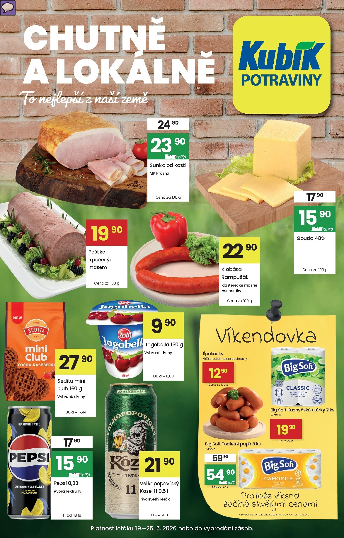 kubik - Aktuální Kubík leták platný od úterý 19.05.2026 do pondělí 25.05.2026