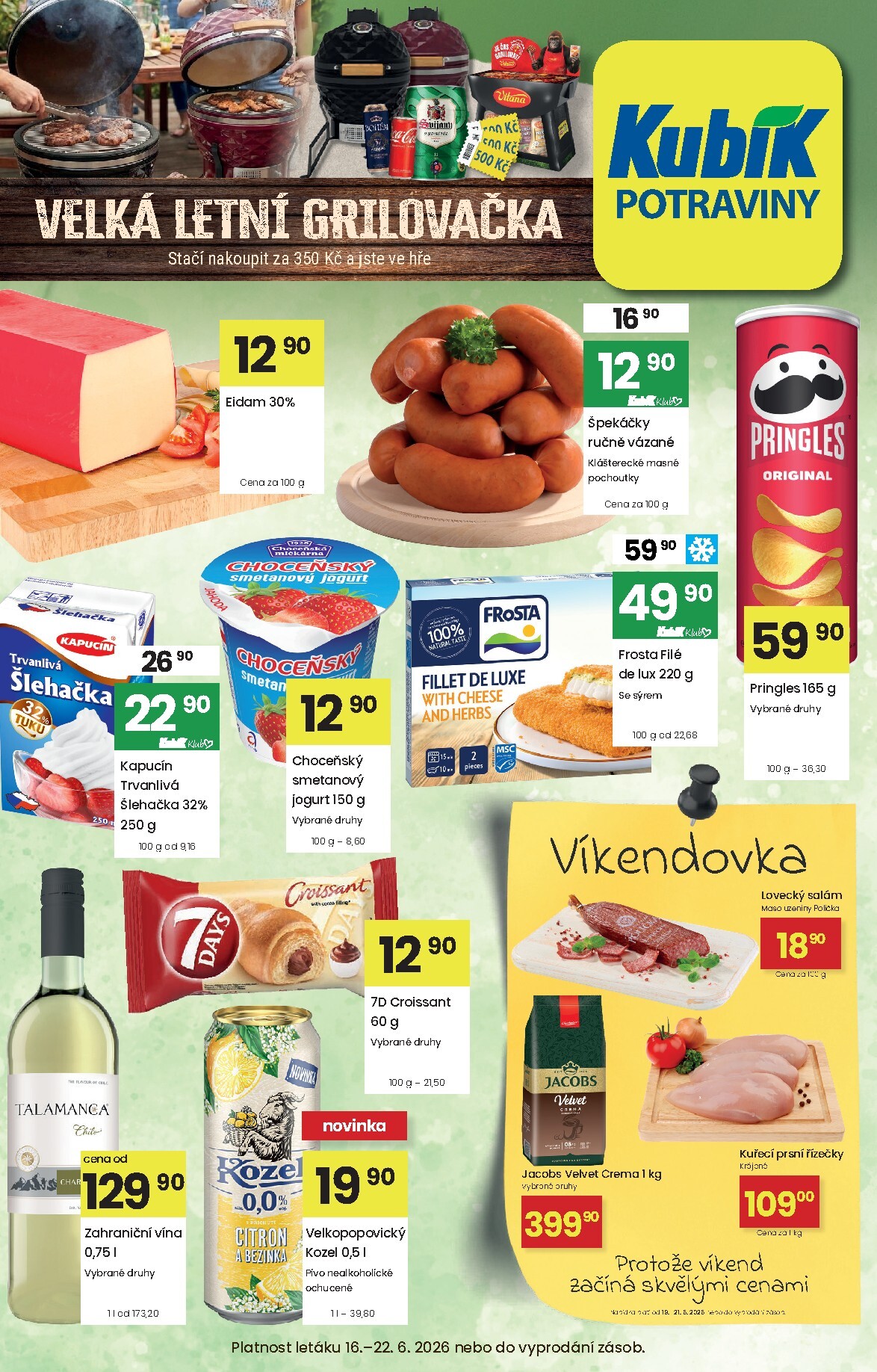 kubik - Aktuální Kubík leták platný od úterý 16.06.2026 do pondělí 22.06.2026 - page: 1