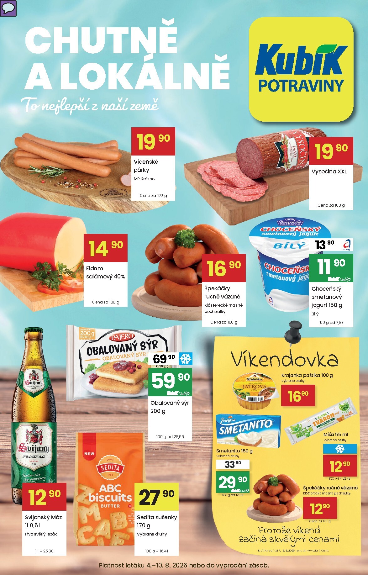 kubik - Aktuální Kubík leták platný od úterý 04.08.2026 do pondělí 10.08.2026
