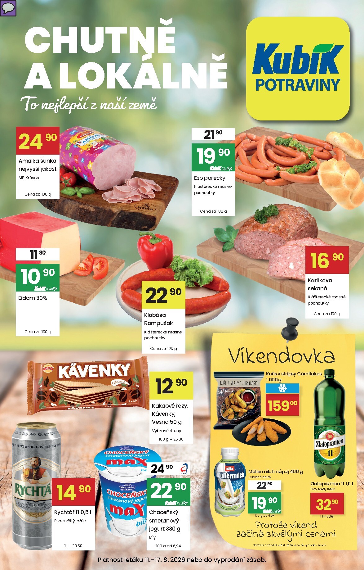 kubik - Aktuální Kubík leták platný od úterý 11.08.2026 do pondělí 17.08.2026 - page: 1