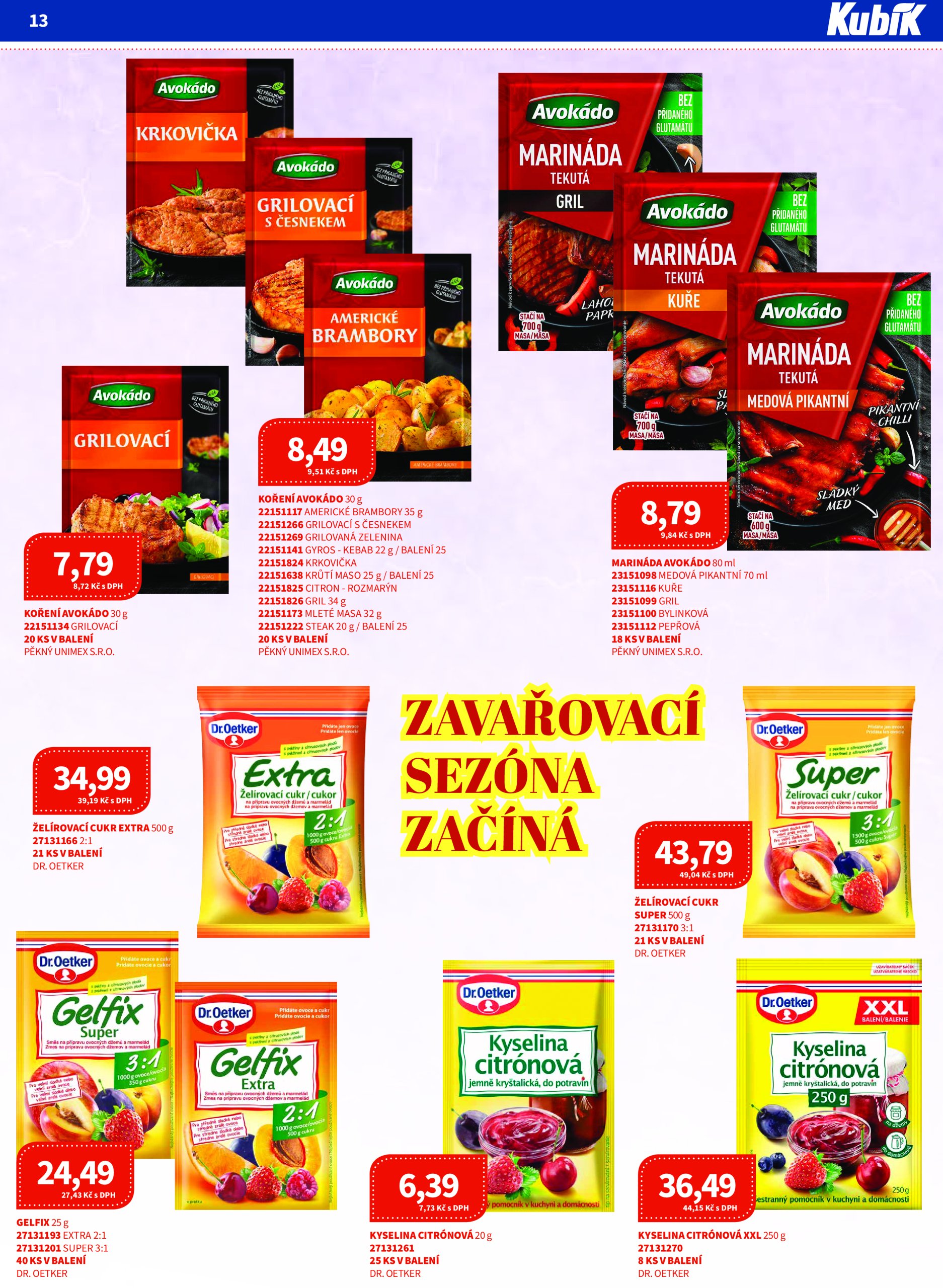 kubik - Leták Kubík - Velkoobchod od 01.06. do 30.06. - page: 13 kubik - Leták Kubík - Velkoobchod od 01.06. do 30.06. - page: 13