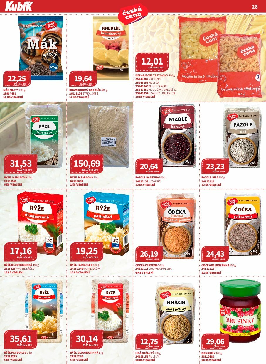 kubik - Leták Kubík - Velkoobchod od 01.08. do 31.08. - page: 28