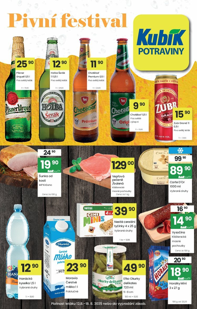 kubik - Leták Kubík od 12.08. do 18.08.