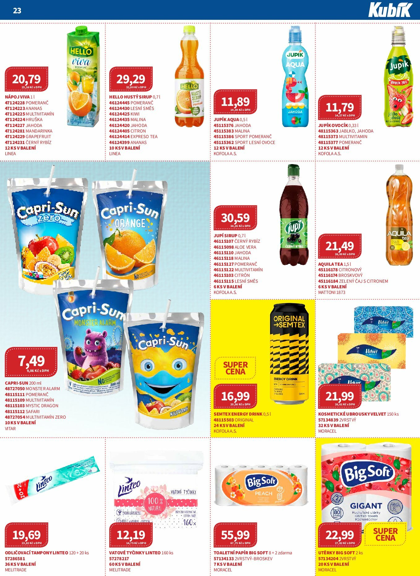 kubik - Leták Kubík - Velkoobchod od 01.09. do 30.09. - page: 23 kubik - Leták Kubík - Velkoobchod od 01.09. do 30.09. - page: 23