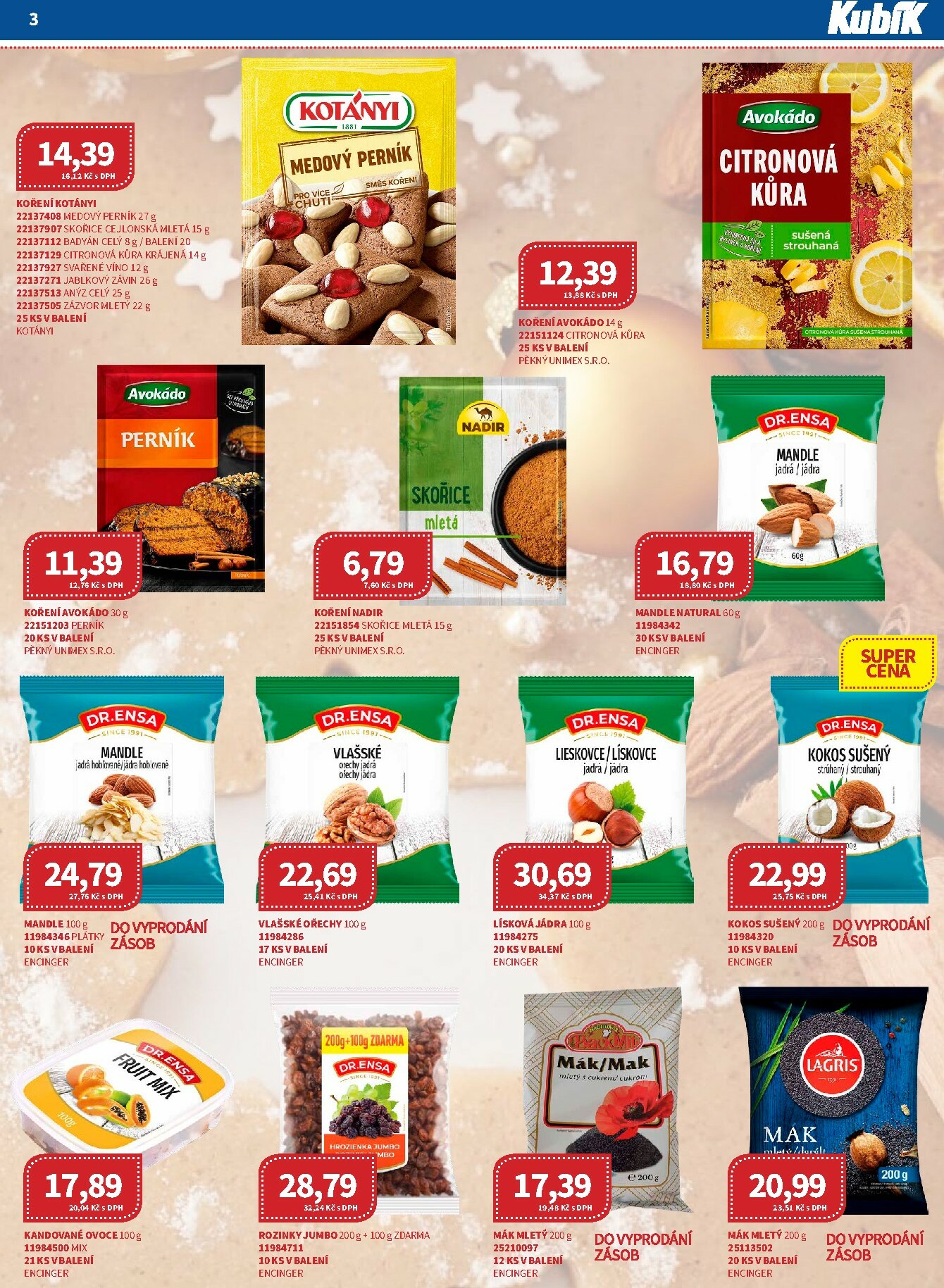 kubik - Aktuální leták Kubík - Velkoobchod od 01.11. do 30.11. - page: 3