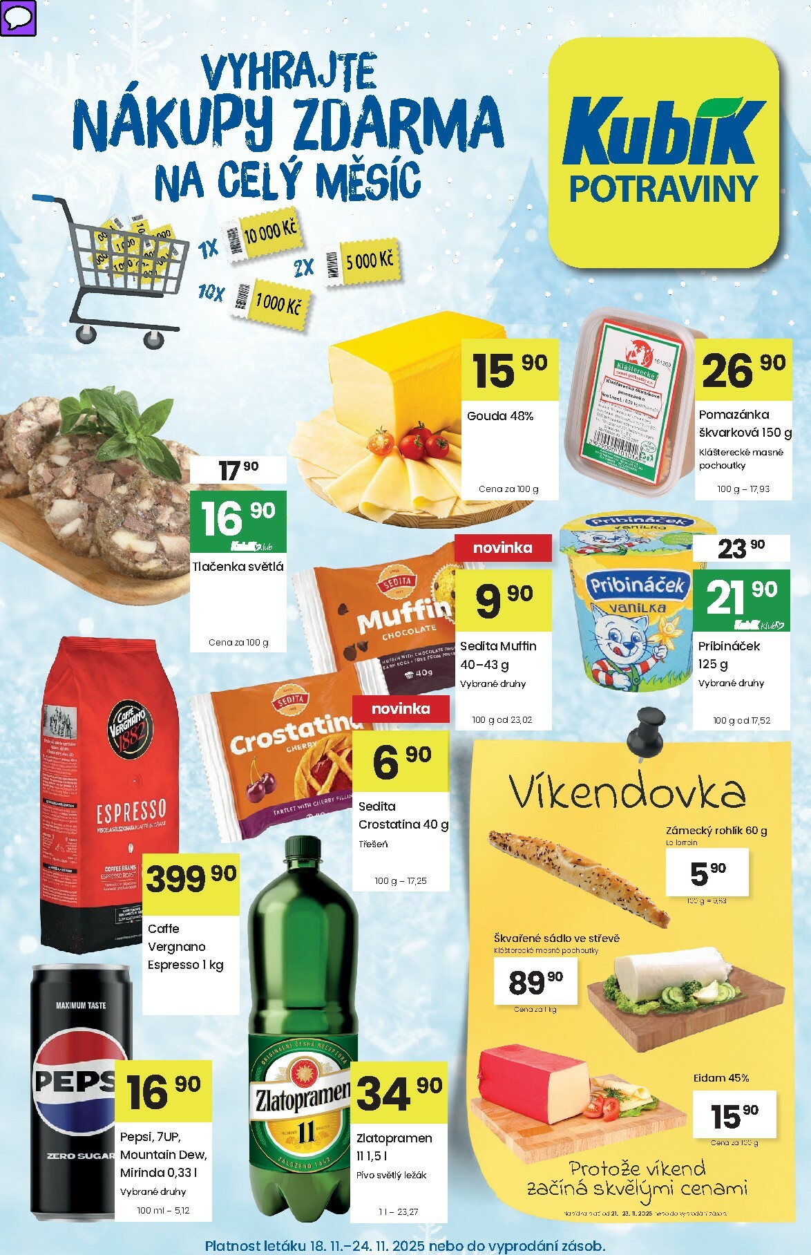 kubik - Aktuální leták Kubík od 18.11. do 24.11. - page: 1