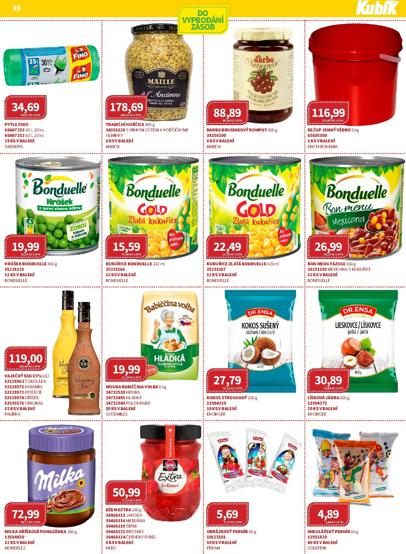 kubik - Aktuální leták Kubík - Velkoobchod od 01.12. do 31.12. - page: 39