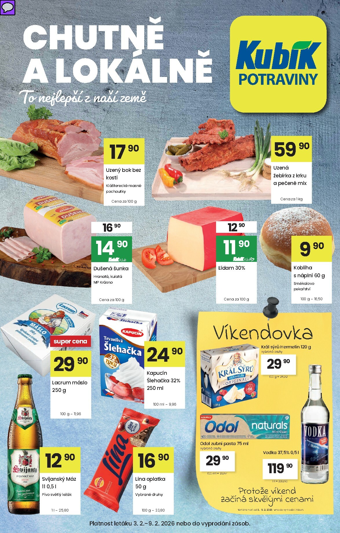 kubik - Kubík leták platný od úterý 03.02.2026 do pondělí 09.02.2026
