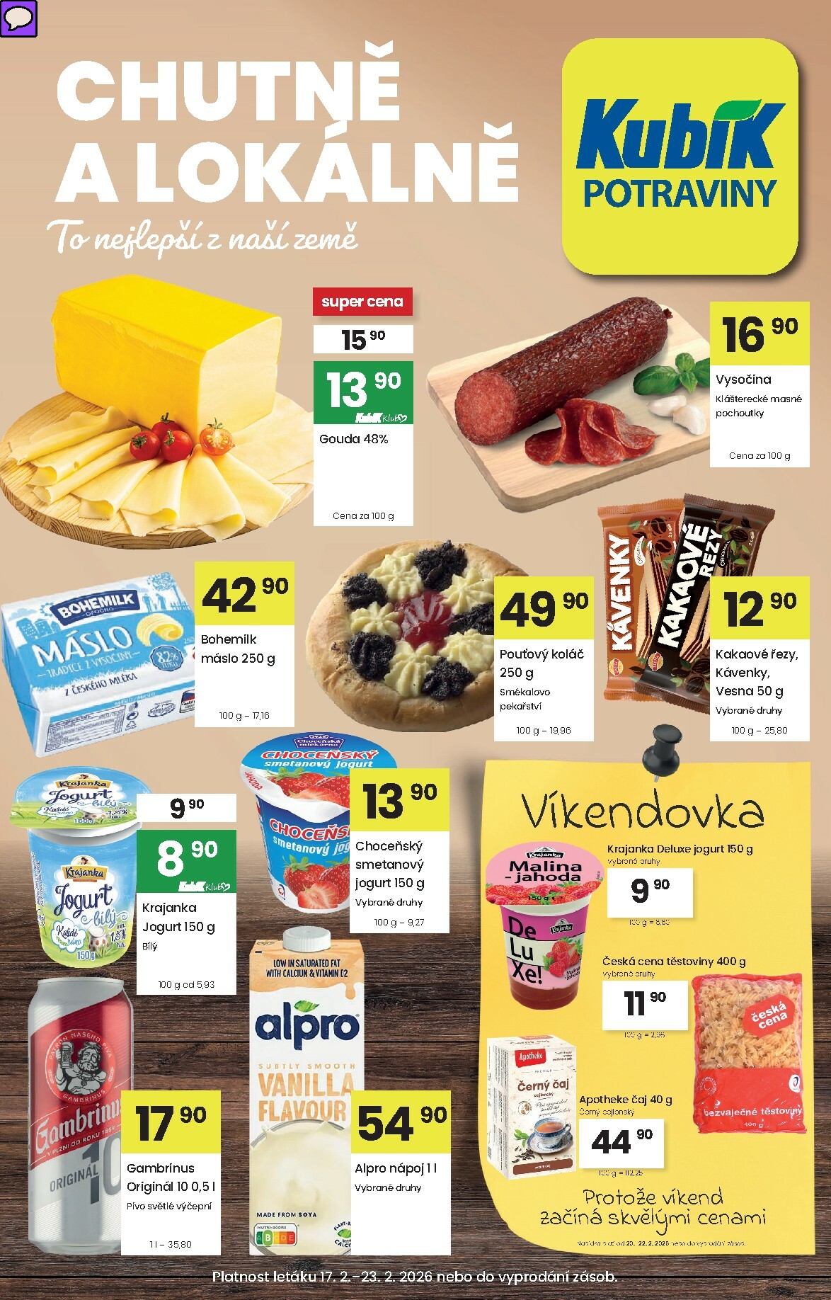 kubik - Kubík leták platný od úterý 17.02.2026 do pondělí 23.02.2026 - page: 1