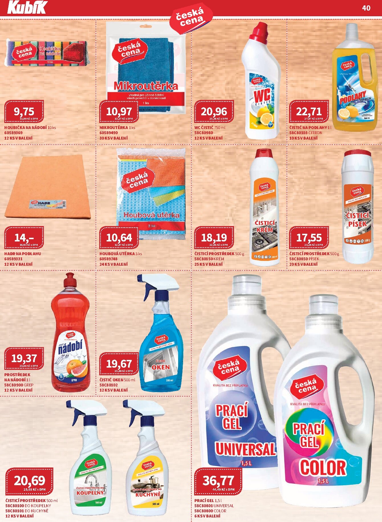 kubik - Kubík - Velkoobchod leták platný od neděle 01.03.2026 do úterý 31.03.2026 - page: 40