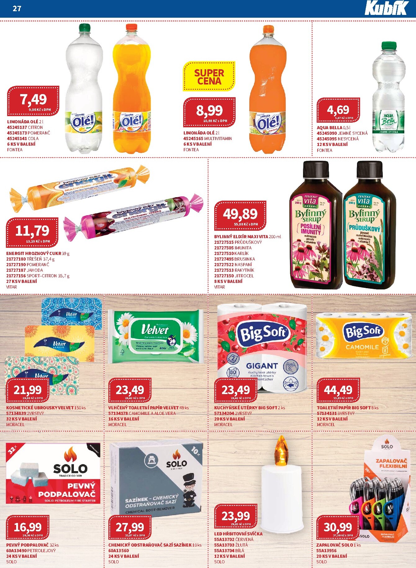 kubik - Kubík - Velkoobchod leták platný od neděle 01.03.2026 do úterý 31.03.2026 - page: 27