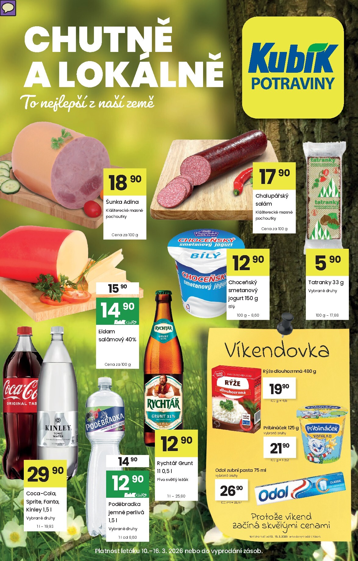 kubik - Kubík leták platný od úterý 10.03.2026 do pondělí 16.03.2026