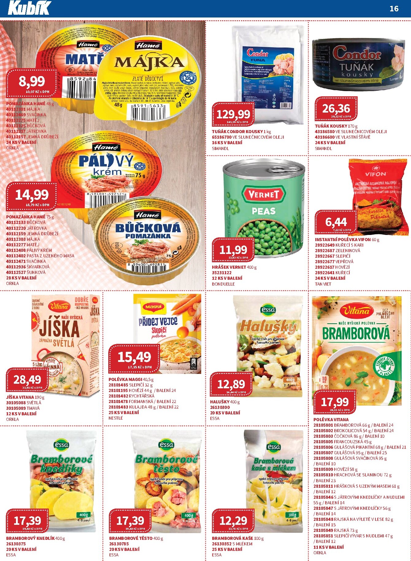 kubik - Kubík - Velkoobchod leták platný od středy 01.04.2026 do čtvrtka 30.04.2026 - page: 16