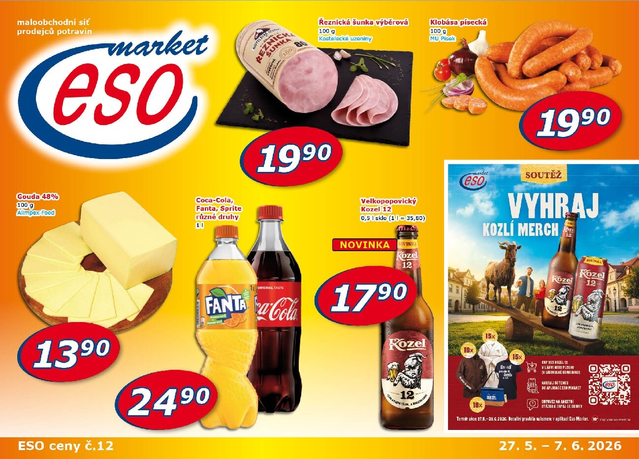 eso-market - Budoucí ESO MARKET leták platný od středy 27.05.2026 do neděle 07.06.2026