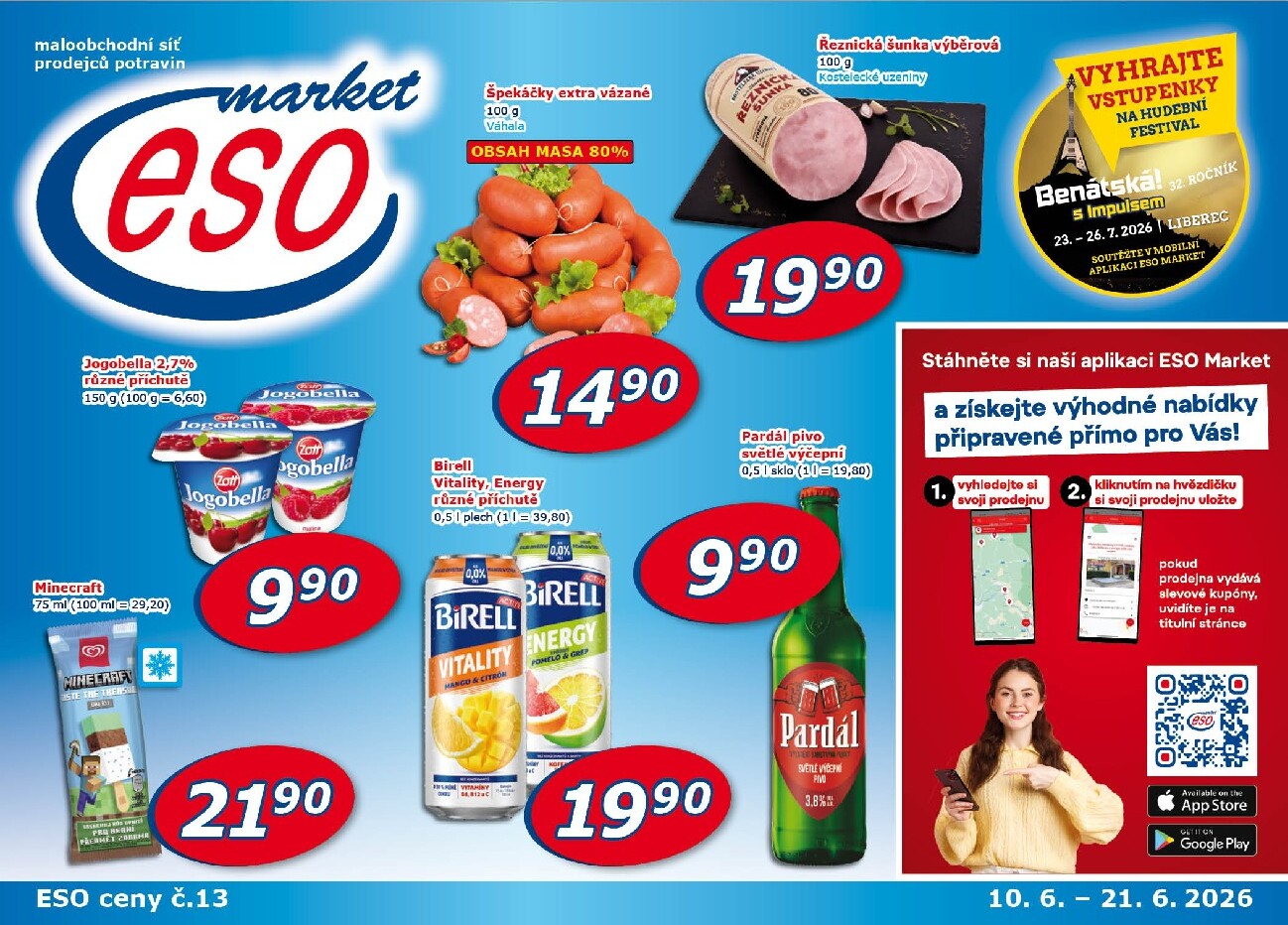 eso-market - Budoucí ESO MARKET leták platný od středy 10.06.2026 do neděle 21.06.2026 - page: 1