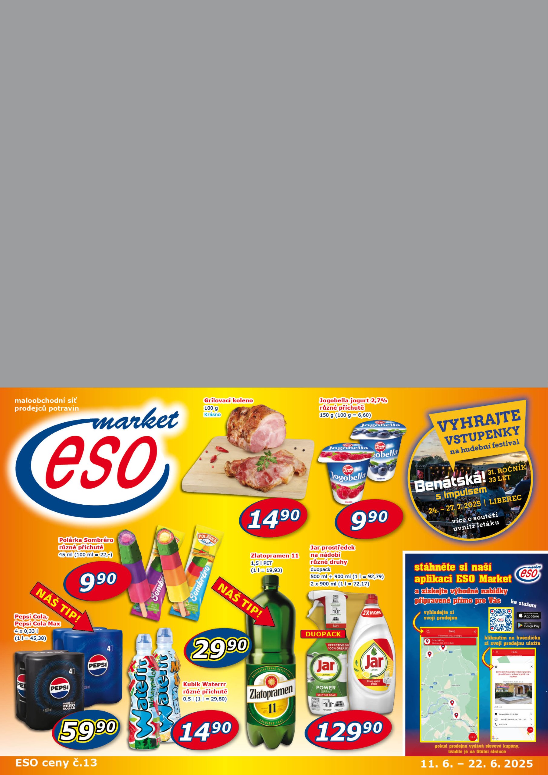 eso-market - Leták ESO MARKET od 11.06. do 22.06. - page: 1
