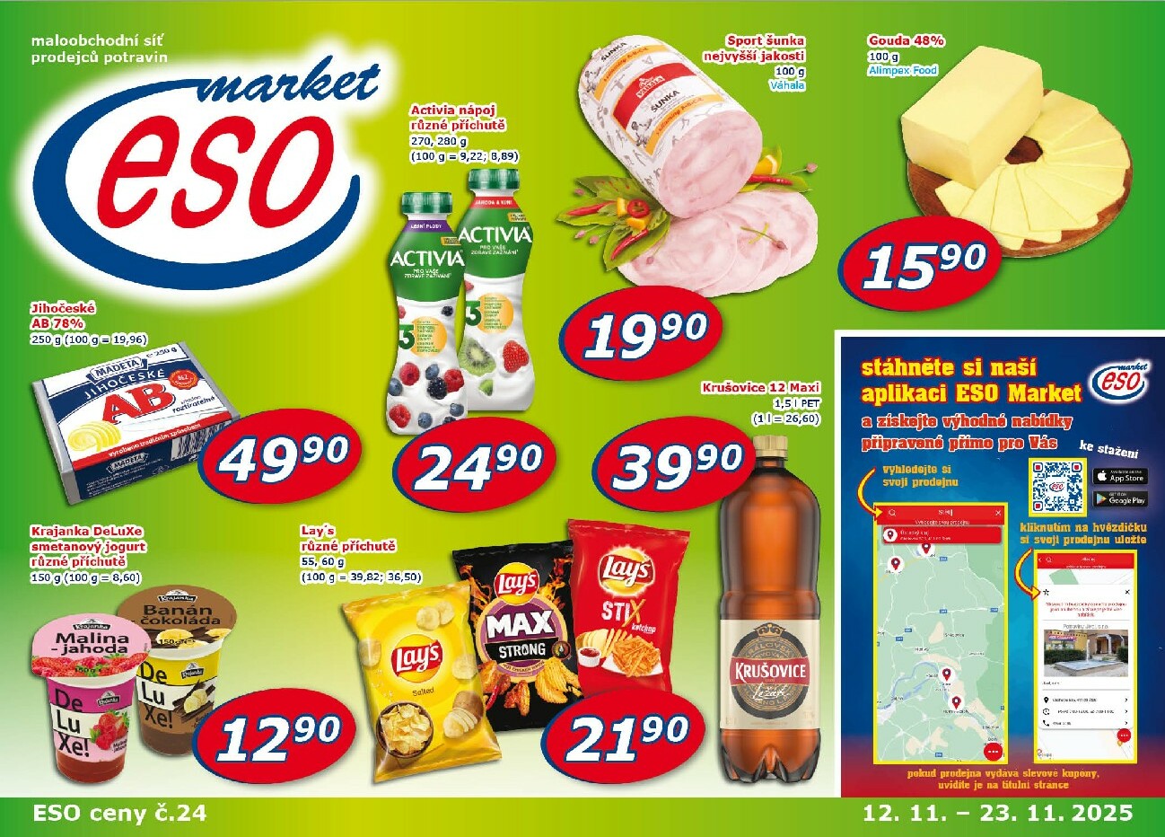 eso-market - Aktuální leták ESO MARKET od 12.11. do 23.11. - page: 1