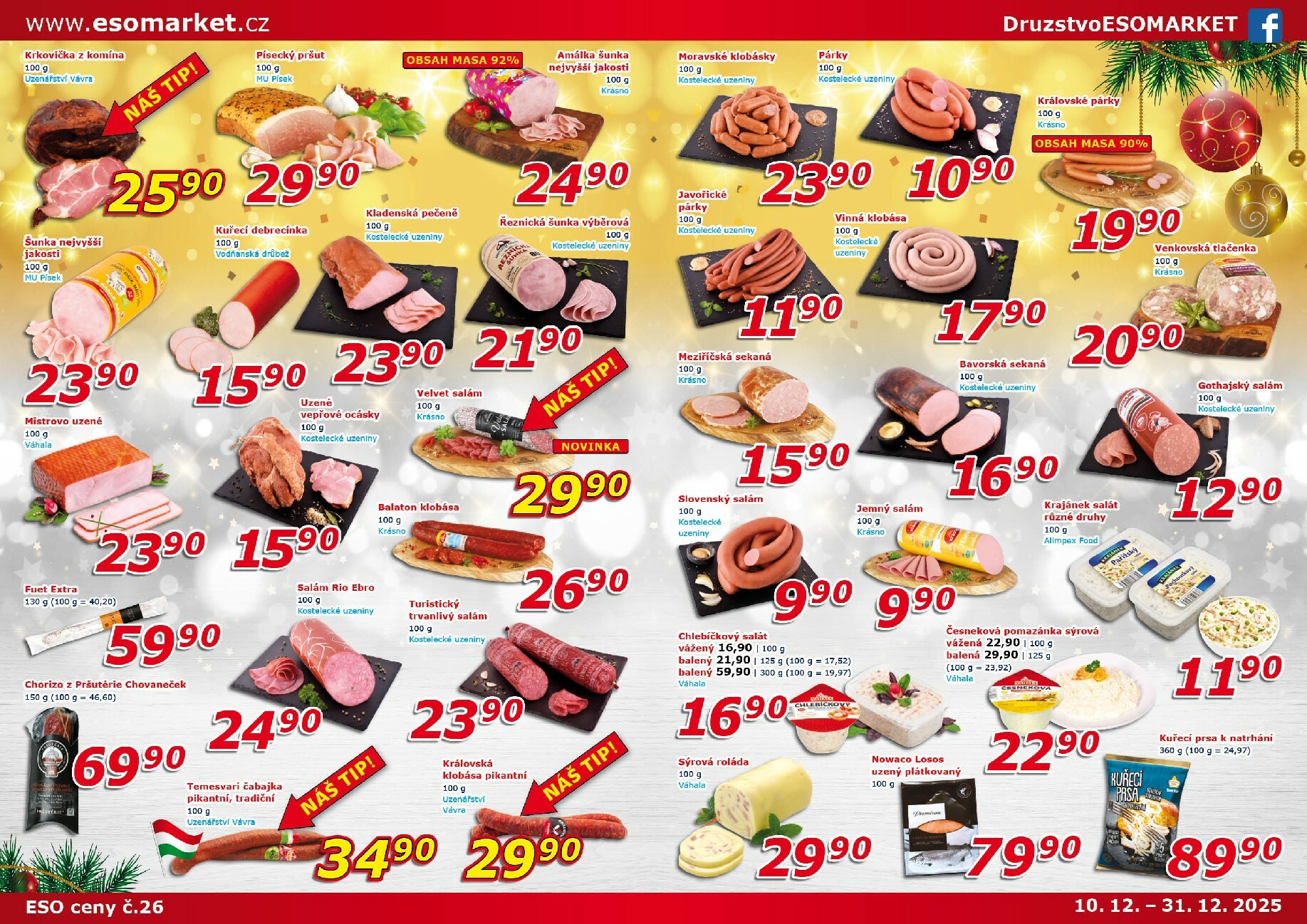 eso-market - Aktuální leták ESO MARKET od 10.12. do 31.12. - page: 2