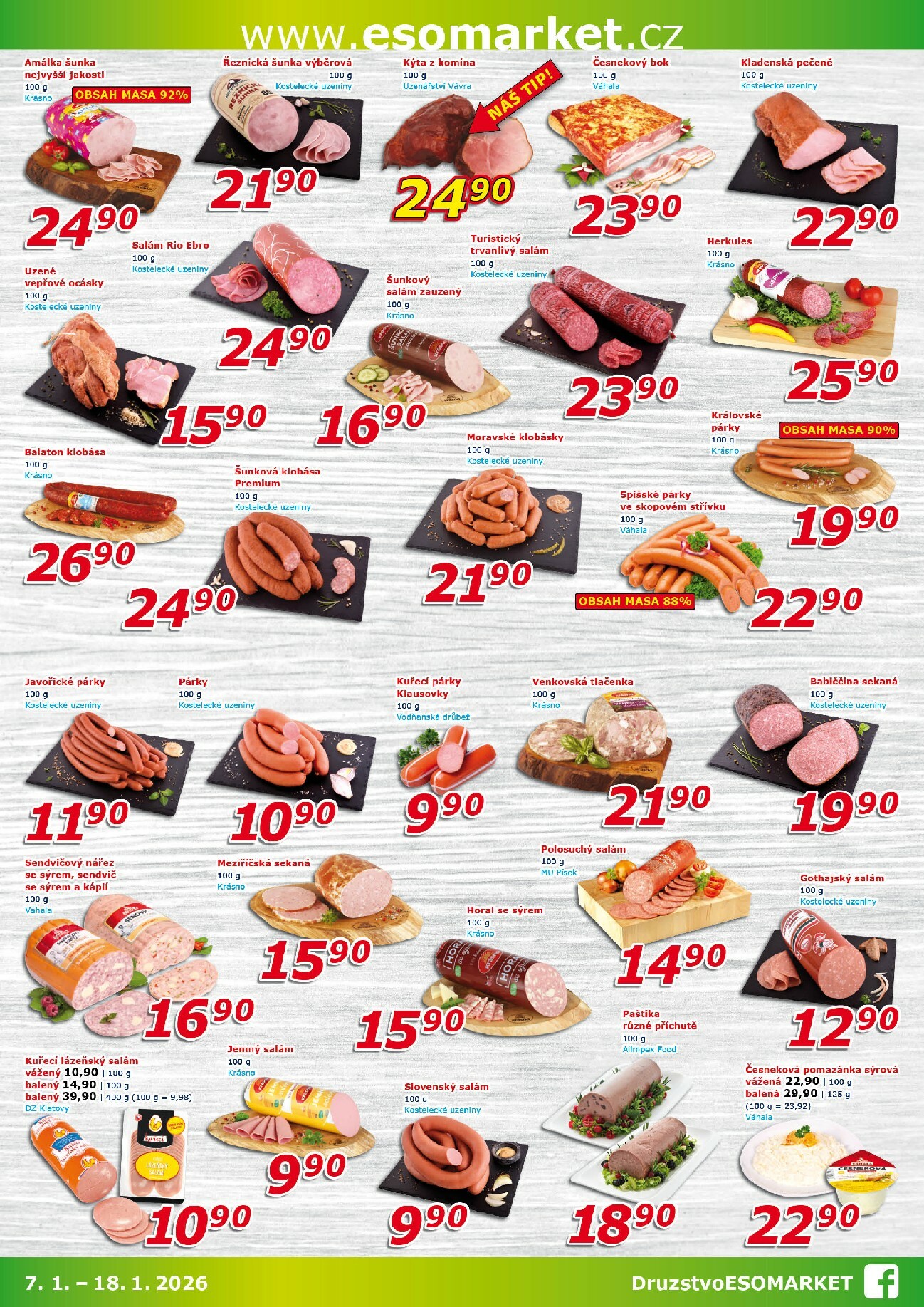 eso-market - Aktuální leták ESO MARKET od 07.01. do 18.01. - page: 2