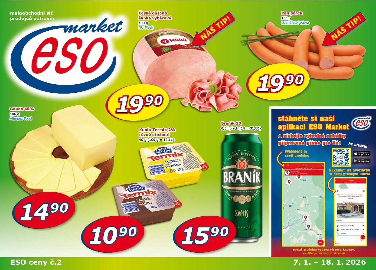 eso-market - Aktuální leták ESO MARKET od 07.01. do 18.01.