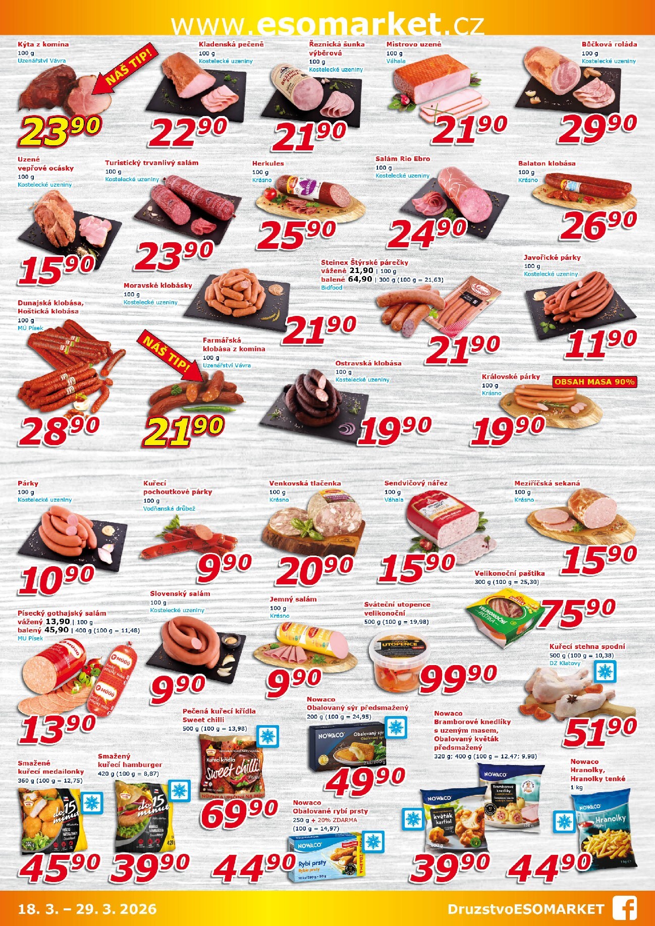 eso-market - ESO MARKET leták platný od středy 18.03.2026 do neděle 29.03.2026 - page: 2