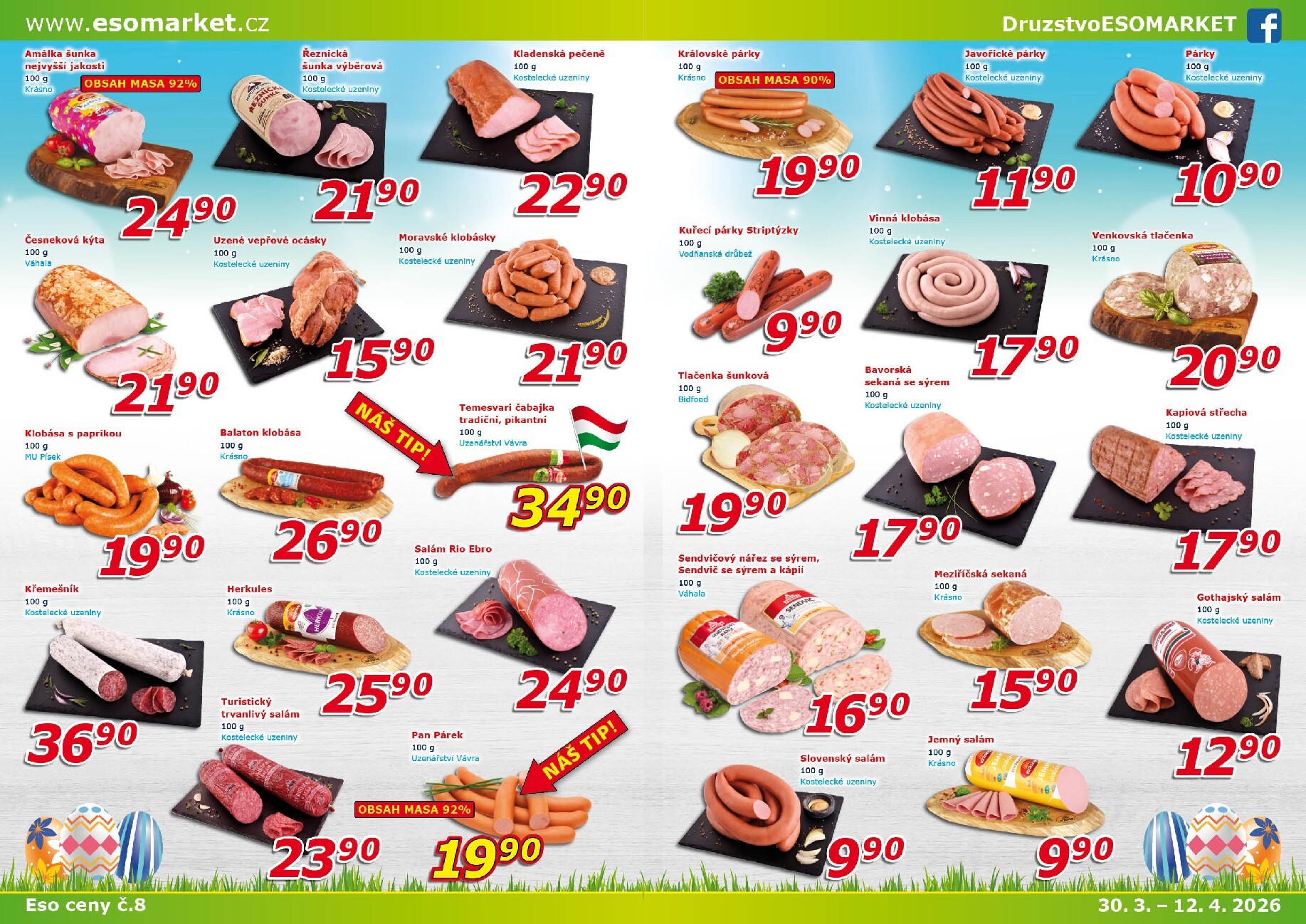 eso-market - ESO MARKET leták platný od pondělí 30.03.2026 do neděle 12.04.2026 - page: 2