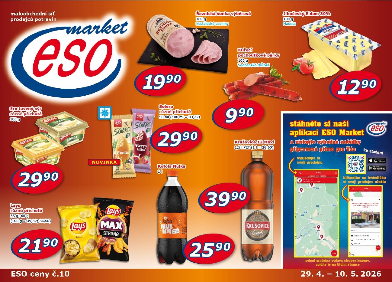 eso-market - Budoucí ESO MARKET leták platný od středy 29.04.2026 do neděle 10.05.2026 - page: 1