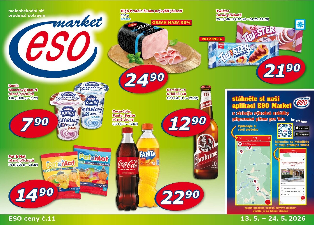 eso-market - Budoucí ESO MARKET leták platný od středy 13.05.2026 do neděle 24.05.2026